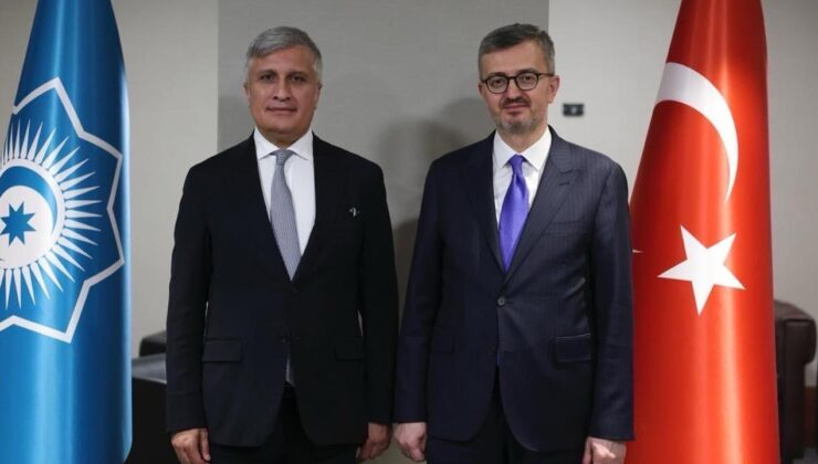 İletişim Başkanı Duran, TDT Genel Sekreter Yardımcısı Kocaman ile görüştü