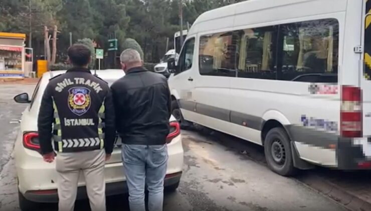 İstanbul’da trafiği tehlikeye düşüren sürücüye para cezası