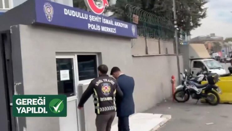 İstanbul’da trafik güvenliğini tehlikeye sokan sürücü yakalandı