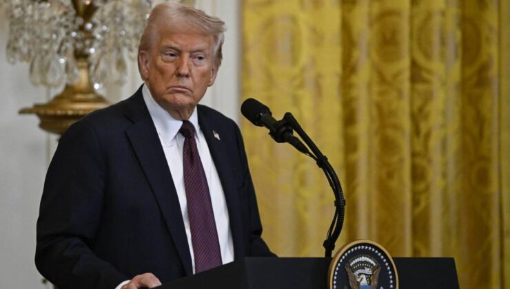 ABD Başkanı Donald Trump açıklama yapıyor