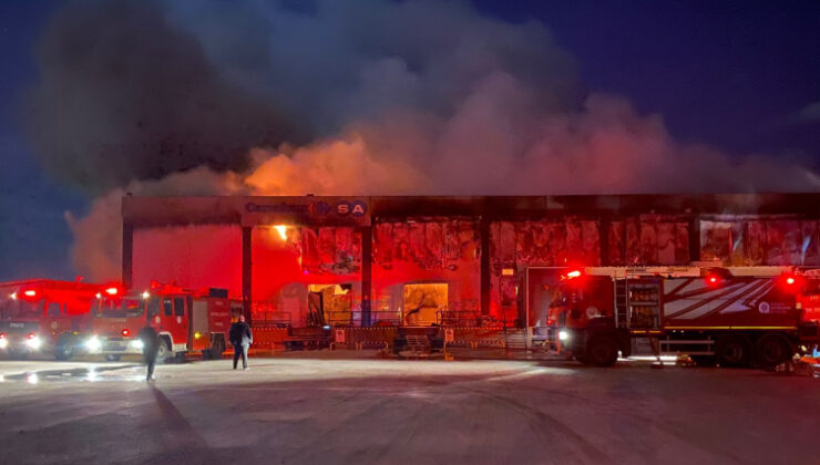 Antalya’da soğuk hava deposunda yangın