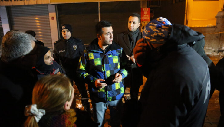 Diyarbakır’da binanın kolonu patladı