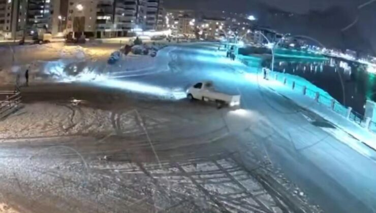 Drift atan kamyonet sürücüsüne 58 bin 217 lira ceza kesildi