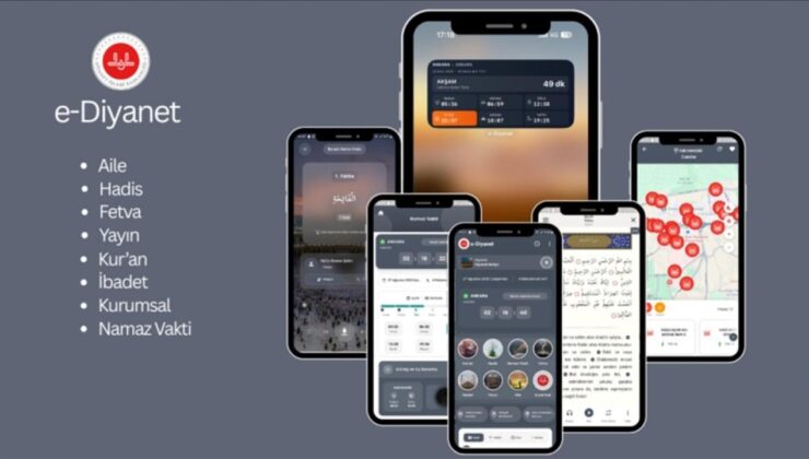 eDiyanet uygulaması 882 bin kullanıcıya ulaştı