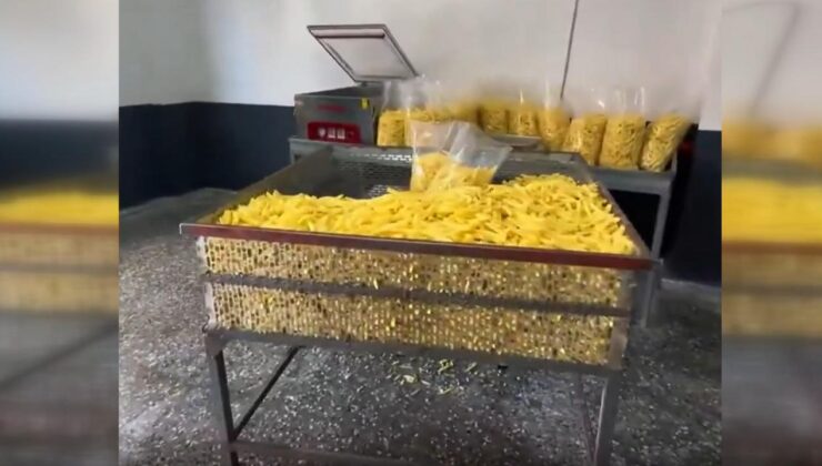 Hijyen koşullarına uymayan 600 kilo patates cipsine el konuldu