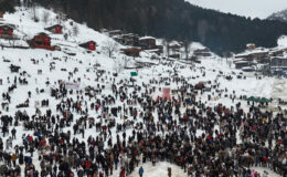 Rize’de 18. Kardan Adam Kış Festivali başladı