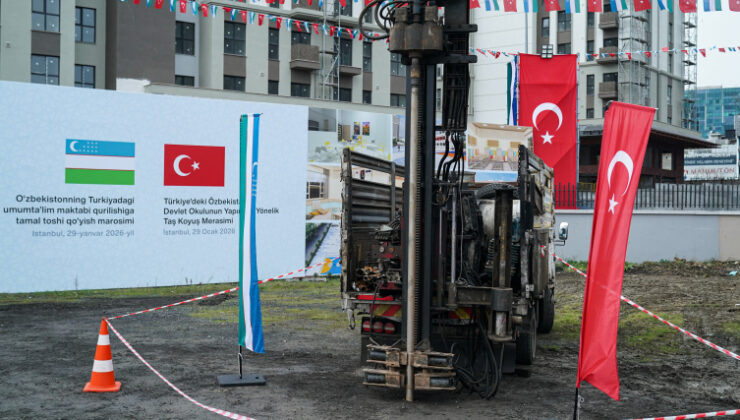 Türkiye’deki Özbekistan Devlet Okulu için ‘Taş Koyuş’ merasimi düzenlendi