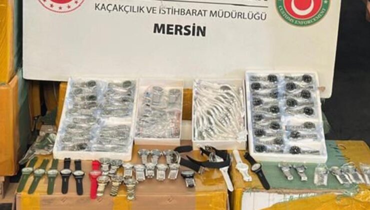 1,5 milyar lira değerinde 116 bin kaçak kol saati ele geçirildi