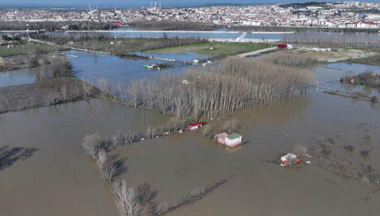 Edirne’de nehirlerin debisi düştü, kırmızı uyarı devam ediyor