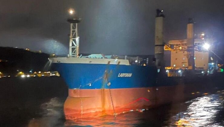 İstanbul Boğazı’nda arızalanıp sürüklenen gemi kurtarıldı