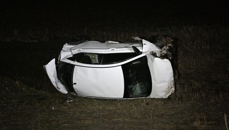 Kayseri’de otomobil devrildi: 1 ölü, 4 yaralı