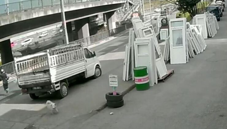 Köpekten kaçarken otobüs çarptı