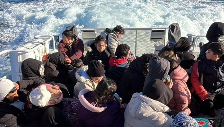 Muğla’da 44 düzensiz göçmen kurtarıldı