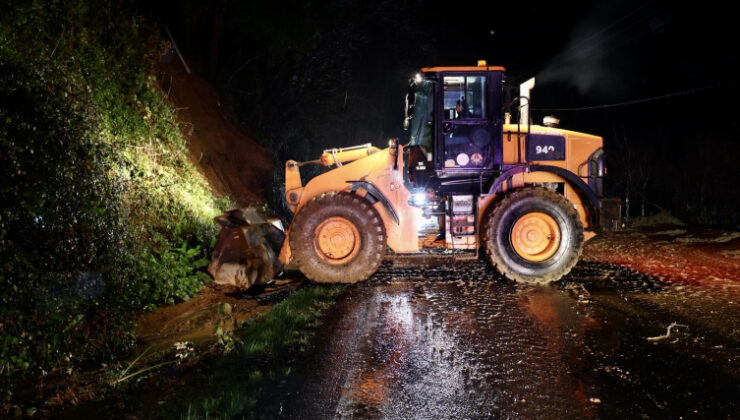 Ordu’da sağanak: 10 noktada heyelan oldu