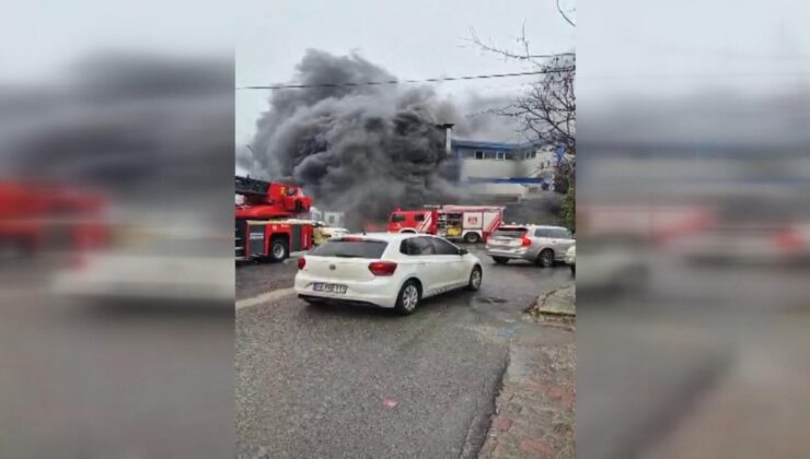 Silivri’de fabrika yangını