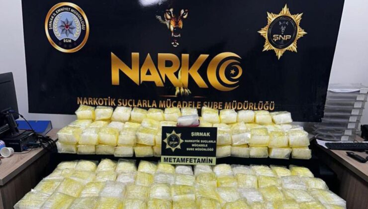 Şırnak’ta çekiciye gizlenmiş 142 kilogram uyuşturucu ele geçirildi