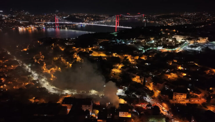 Üsküdar’da metruk binada yangın