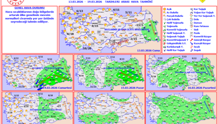 Hafta sonu yağışlı hava geri dönüyor
