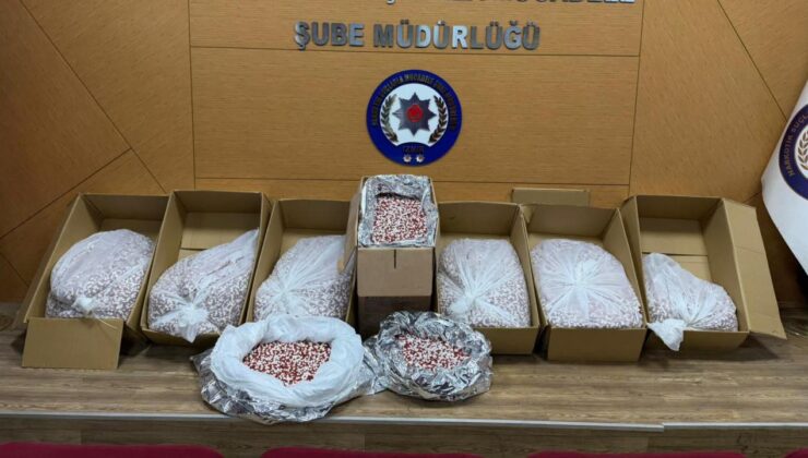 İzmir’de 356 bin uyuşturucu hap ele geçirildi