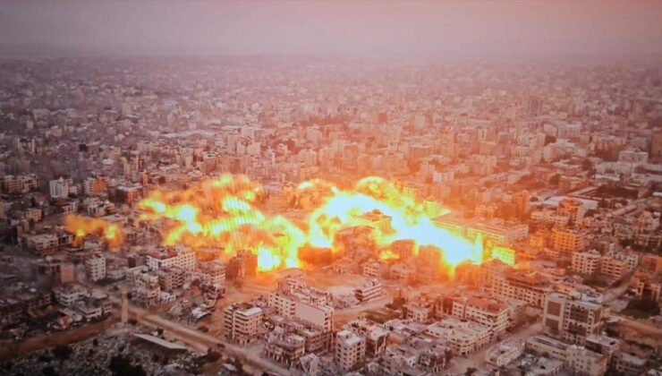 Katil İsrail ordusu ateşkesi ihlal ederek Gazze’yi bombalamayı sürdürüyor