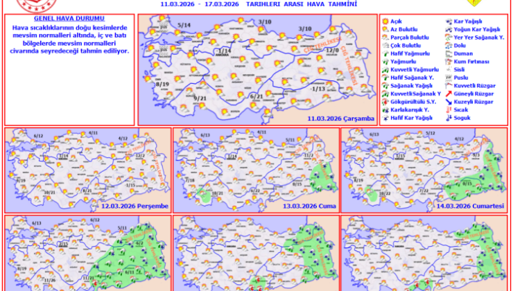 Yurt genelinde hava: Doğu’da soğuk, Batı’da bahar havası