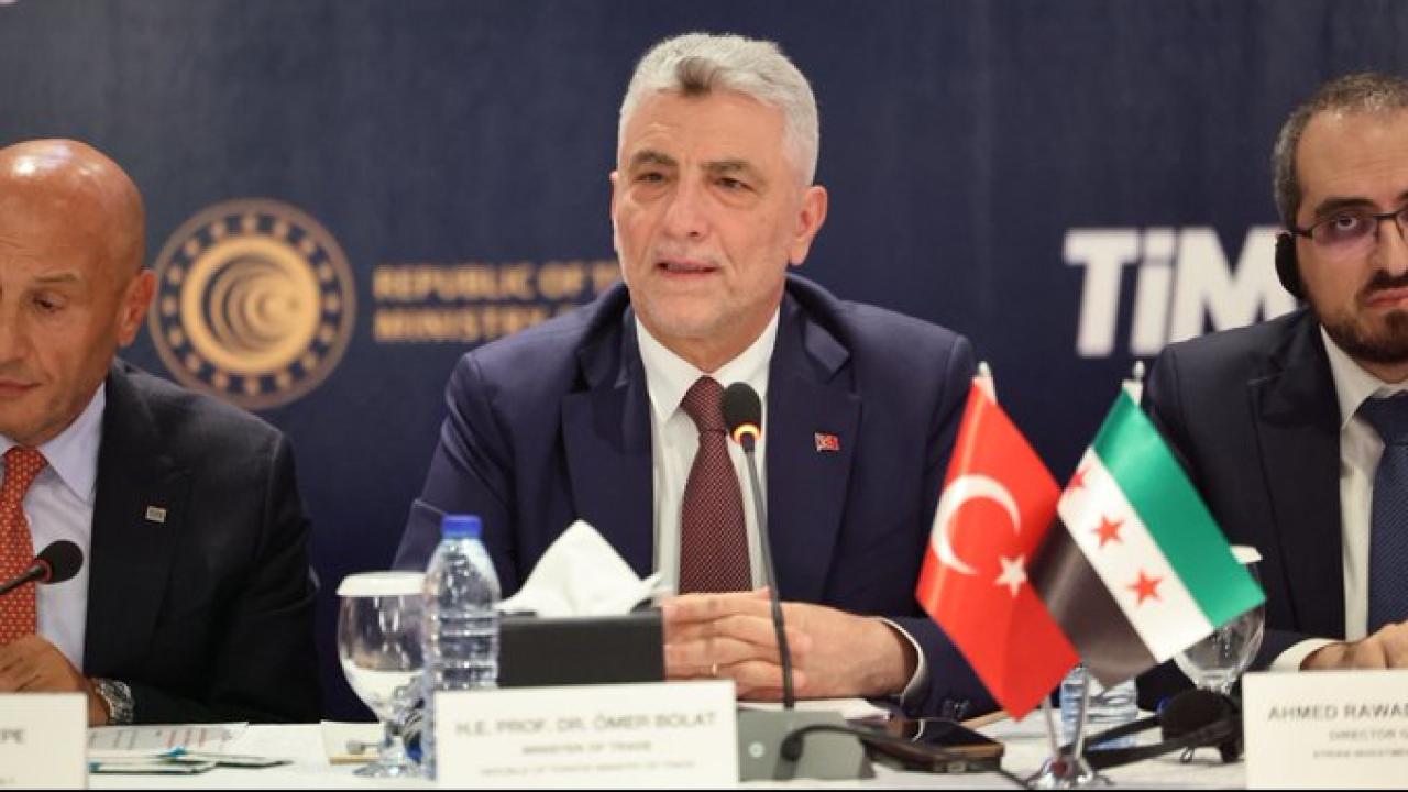 Ticaret Bakanı Bolat, Şam’da ikili görüşmelerde bulundu