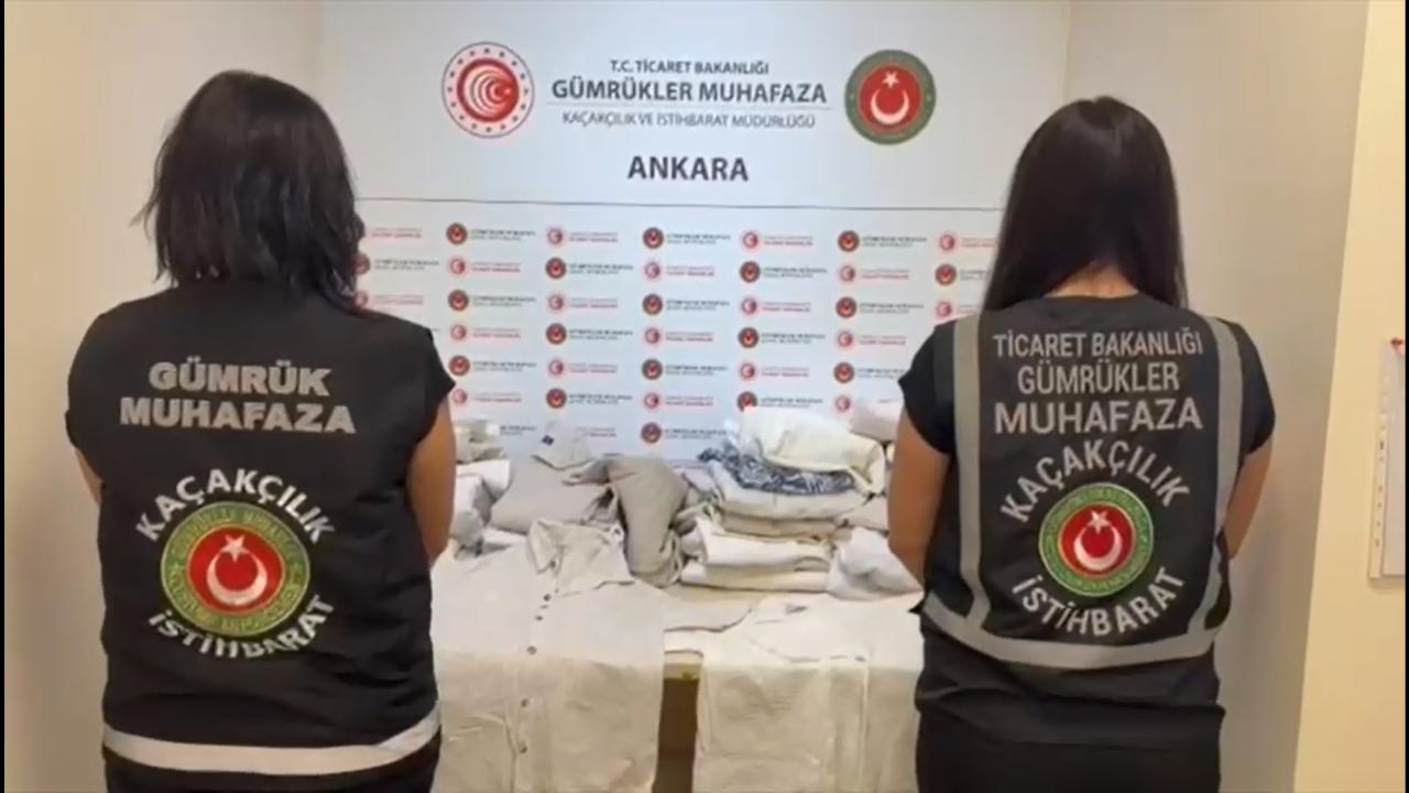 Esenboğa Havalimanı’nda 31 kilo 620 gram uyuşturucu ele geçirildi