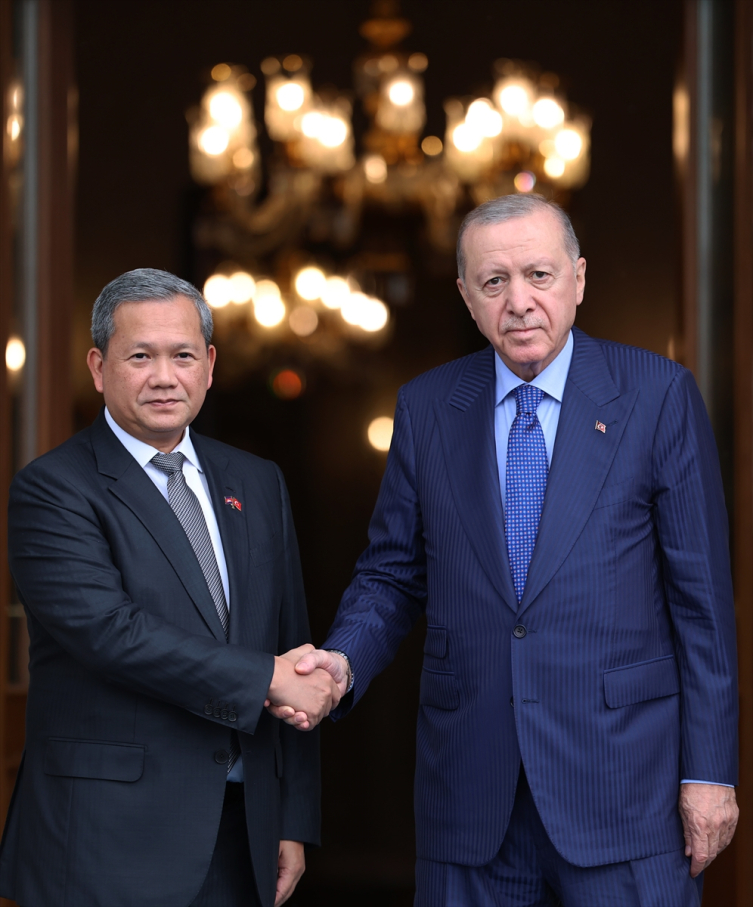 Cumhurbaşkanı Erdoğan, Kamboçya Başbakanı Manet’i kabul etti